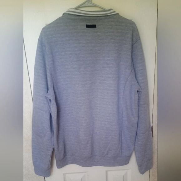 Light blue Civil Society 1/4 zip Long Sleeve Sweater Size Large - Picture 3 of 4